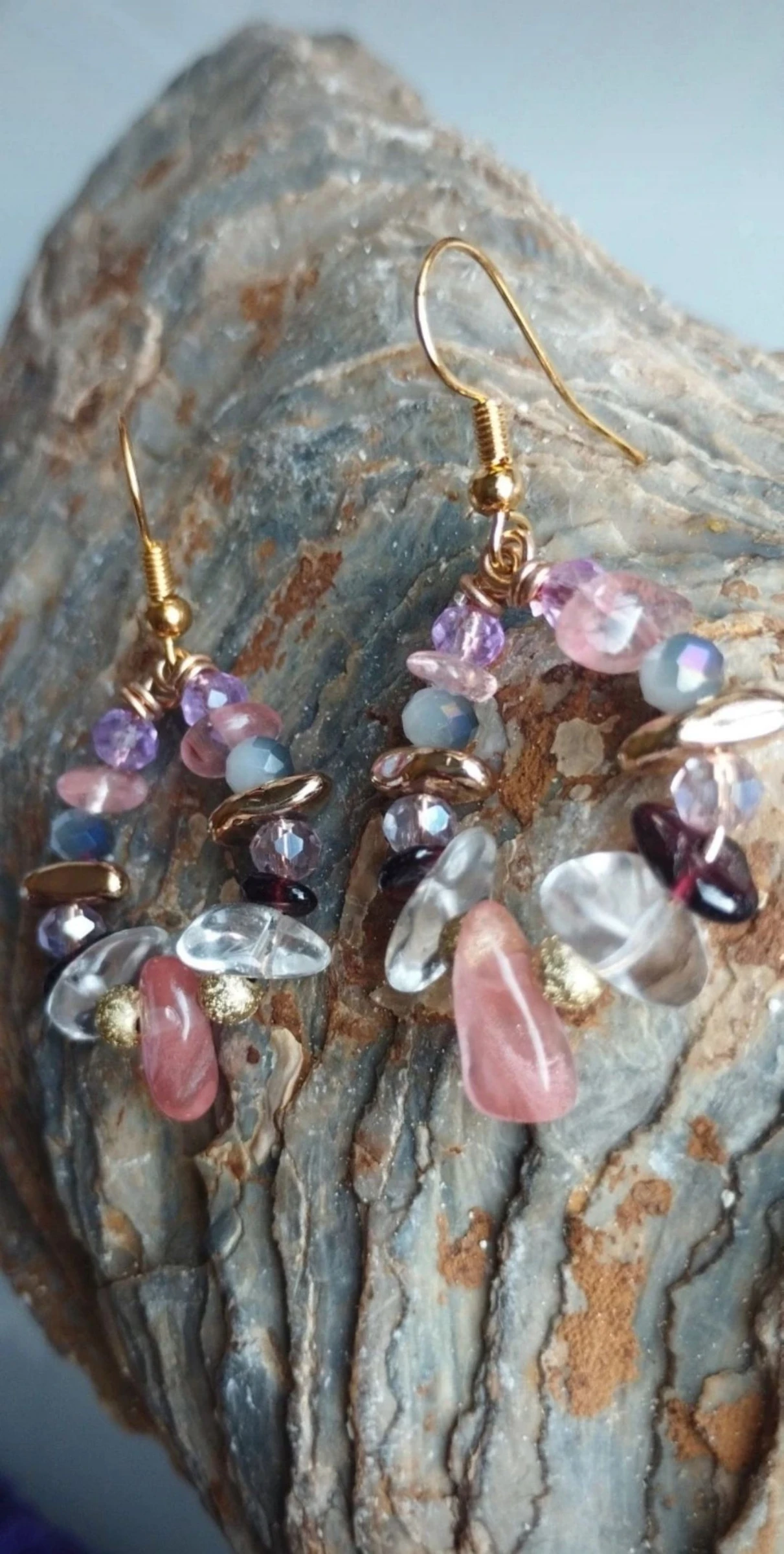 1 x 10€🌟  2 x 16€🌟 ❤️‍🔥🎁🧸🫴🏼Magnifiques Boucles d'Oreilles Artisanales en Minéraux Naturels🫴🏼🧸🎁❤️‍​ – photo 5